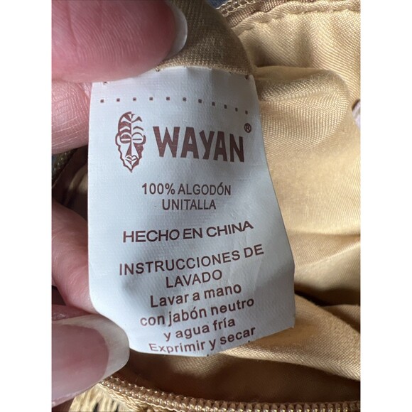 Wayan Natural Wear Round Crochet Evil Eye Shoulder Crossbody Bag Fringe Zip 7" - Picture 7 of 10